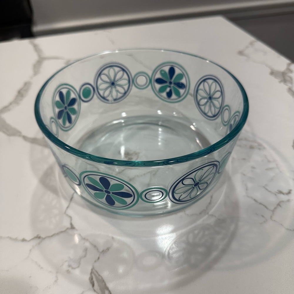Vintage Pyrex Mod Pin wheel Mixing bowl